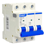 Interruptor Automatico Trifasico 3x63a 6ka C Nxb-63 Chint