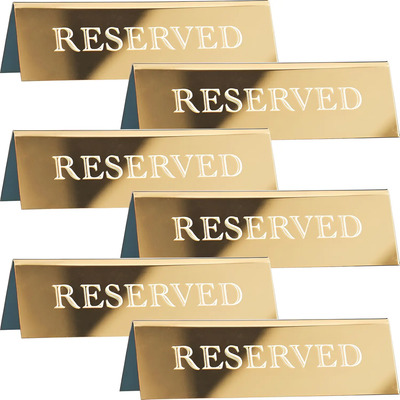 6 Letrero Reservado Para Restaurantes Boda Mesa Fiesta Event | Meses sin interés