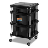 Organizador Multiuso Preto Quarto / Cozinha 614-7 Gaveteiro