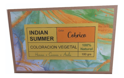Kit Coloración Vegetal Cobrizo Henna Natural 2 Unidades