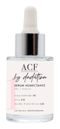 Acf By Dadatina Serum Humectante Vol 1 Balance 30ml