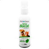 Spray Bucal Contra Mau Hálito De Cachorro Pet Clean Menta