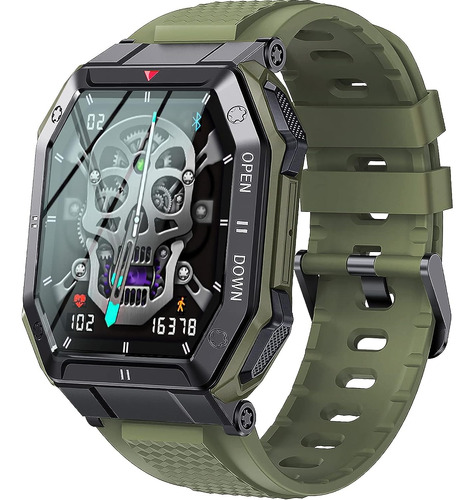 Reloj Inteligente Militar Calavera Bassizo Para Hombre Fit