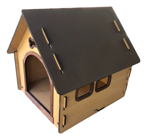 Casa Para Perro De Madera. Tamaño Medio