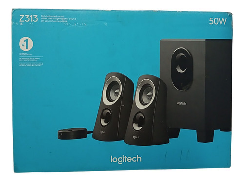 Caixa De Som Logitech Z313 50w Para Pc Usb 110/220v - Preto