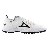 Tenis Fútbol Rápido Hombre Pirma 503 Turf Blanco Negro