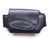 Porta Celular Samsung Cuerina Negro Para Cinto Cinturon 13cm