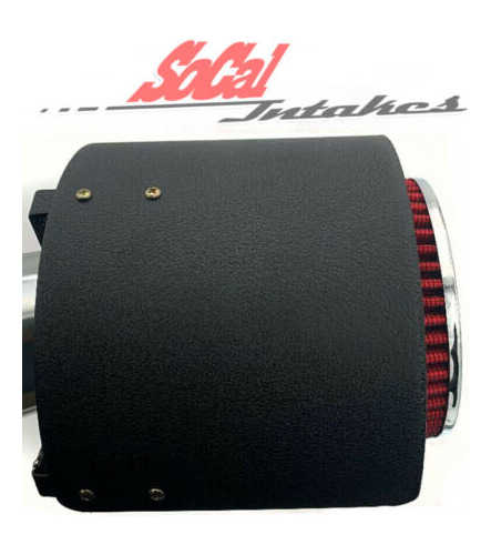 Red 2.75  70mm Universal Cold Air Intake + Heat Shield R Ttz