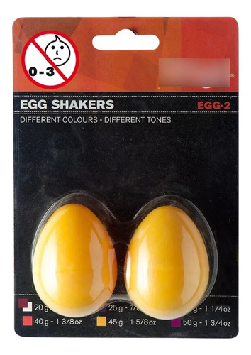 Huevos Rítmicos Stagg Par Egg Shaker Maracas Percusión