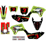 Kit Gráfico Biker R1de Xr250 Tornado Ades1vo 0.60 Mm Kr-07