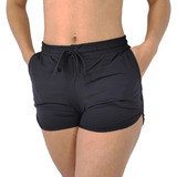 Shorts Feminino Plus Size De Lycra Moda Praia E Piscina