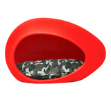 Cucha Eggys Grande Cama Perros Moises Colchon Almohadon Color Rojo