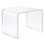 Taburete Acrílico Transparente Para Cocina Y Baño, Soporta 1