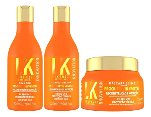 Kit Lokenzzi Proqueratin Shampoo Condicionador Mascara