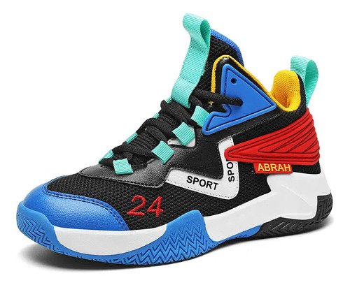Tenis Agear Zapatos Zapatillas Debaloncesto Basquetbol Niños Cómodo Equilibrio Respirable 6-18 Años