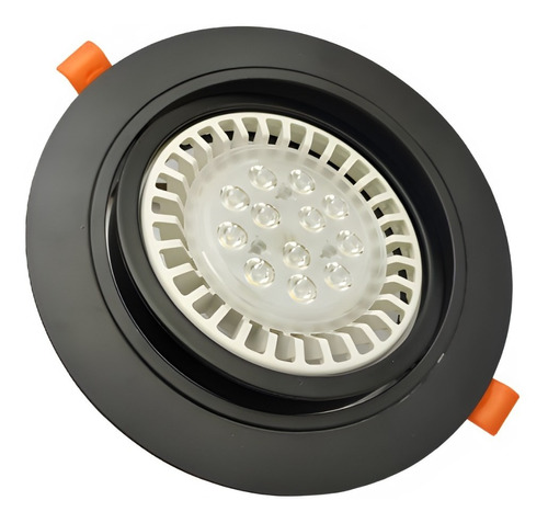 Spot Led Embutir Ar111 Aluminio Lampara Led 12w Completo