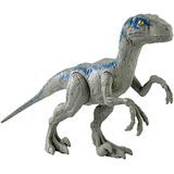 Jurassic World Basic Dino Velociraptor Blue Figure