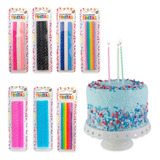 Party Store - Vela Finita Torneada X 10 Packs De 24 Unid.