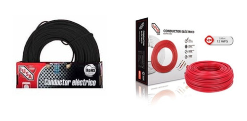 100 Mts Cable C. 12 Thw Iusa (50 Mts Negro Y 50 Mts Rojo)
