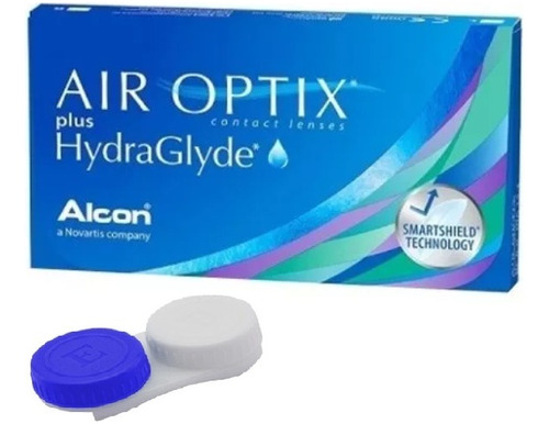 Lentes De Contato Air Optix Hydraglyde Alcon + Estojo