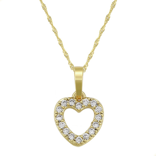 Collar Gargantilla Cadena De Mujer Corazones Oro Lam 18k