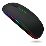 Mouse Bluetooth Recarregável Para Macbook Air 13 M1 Cor Preto