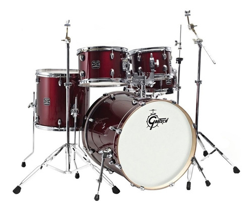 Batería Acústica Gretsch Energy 20 Roja 5 Piezas Drum Set