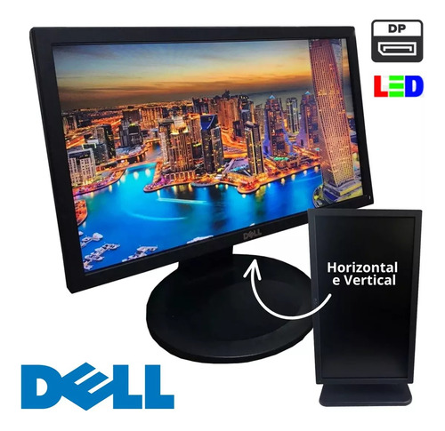 Monitor Dell Led 19polegadas Displayport Horizontal/vertical