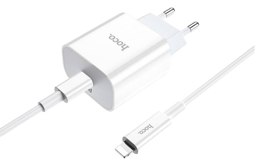 Cargador Y Cable Carga Rapida 20w Para iPhone Hoco C76a Plus