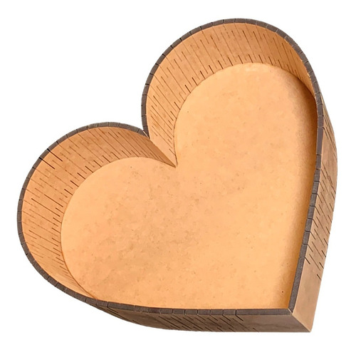 Caja Para Regalo En Forma De Corazón Con Tapa Trupan Mdf 6mm