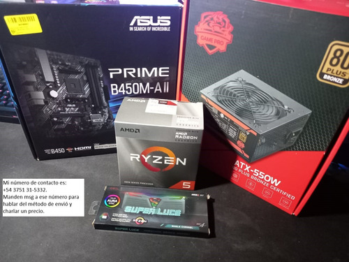 Pc Gamer Entera Con Amd R5 4600g. Precio Negociable.