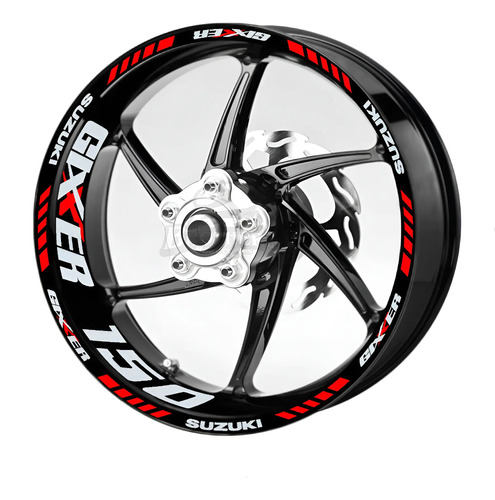 Kit De Stickers Calcomanias Para Rin Suzuki Gixxer 150 M-1 | Meses sin interés