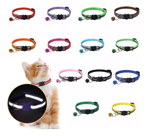 13 Collar De Luz Reflectante Para Perros Pequeños Y Gatos