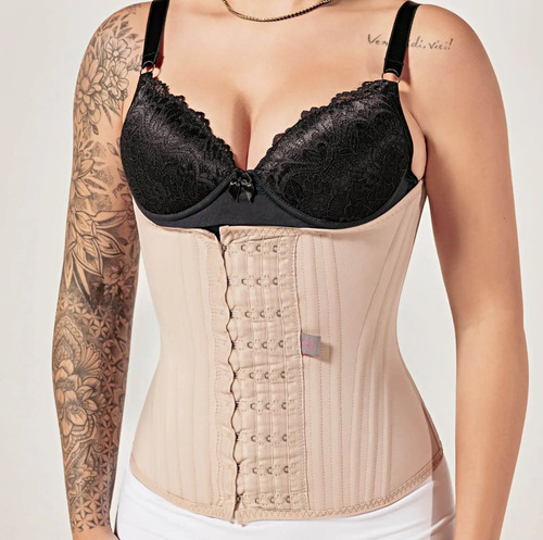 Cinta 24 Barbatanas Faixa Modeladora Feminina