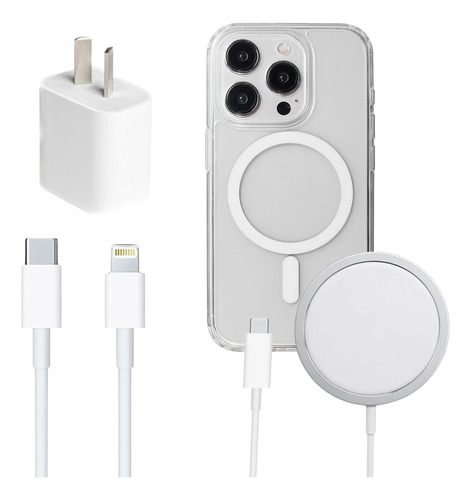 Adaptador 20w+ Funda+ Usbc + Magsafe Para iPhone 11 12 13 14