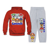 Conjunto Buzo Paw Patrol Poleron Pantalon  Niños D2