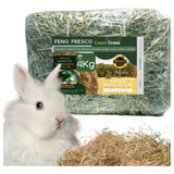 Feno Atóxico Para Roedores Coelhos Hamsters 4kg