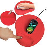 Mousepad Slim Company Tapete Ergonomico De Gel Antideslizante Raton Con Reposa Muñeca Rojo