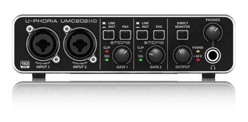 Behringer Umc-202hd Interfaz Behringer Mod.umc-202hd 