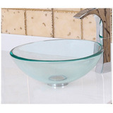 Bowl Cristal Lavatorio Transparente Sobreponer 41.5 Cm