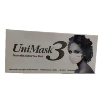 Cubrebocas Uniseal UniMask3 Industrial 4 Capas Adultos Blancos | MercadoLibre
