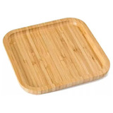 Plato Bandeja De Bambu Cuadrado 30cm186