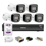 Kit Intelbras 5 1220b Full Color Dvr Imhdx 3008 C/1tb Purple