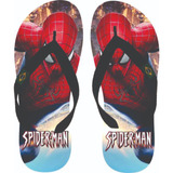 Chinelo Homem-aranha Infantil Personalizado Tamanho 23 Ao 44