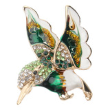 . Elegante Broche Con Forma De Colibrí Para Niñas Y Mujeres