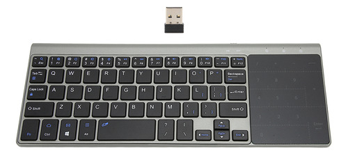 Teclado Sem Fio Touchpad 2,4 G 2 Em 1 Portátil Sensível