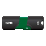 Memoria Usb Maxell Pendrive 8gb Usb Flix Retractil Verde