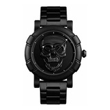 Reloj De Calavera Alcadan Sk 9178 (negro)