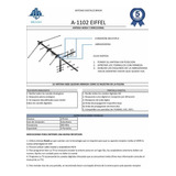 Antena  Para Tv Digital Exterior De Casa Modelo Eiffel 1102