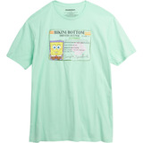 Playera Camiseta Liencia De Conducir De Bob Esponja En Verde